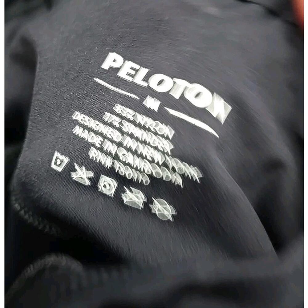 Peloton Leggings Womens Medium Black Mid Rise Crop Capri - Picture 3 of 9